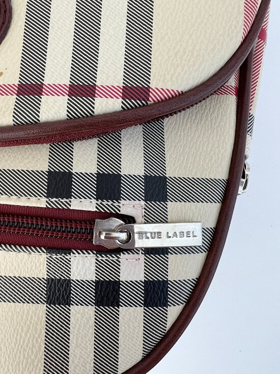 Burberry Blue Label Nova Check Plaid Backpack Y2K Vintage Japan Exclusive main image 9